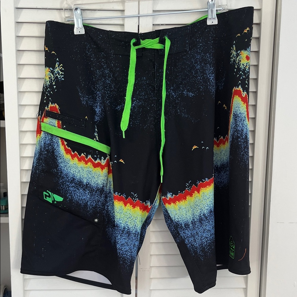 Pelagic 4Tec Board Shorts Unlined Sz 36